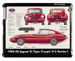 Jaguar E-Type Coupe 2+2 S1 1966-68 Large Table Cover